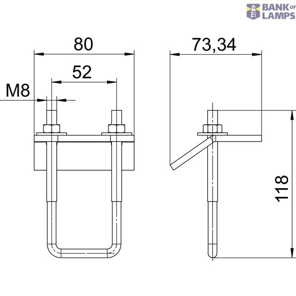 Clamp Stainless steel A4 1.4571 image 2
