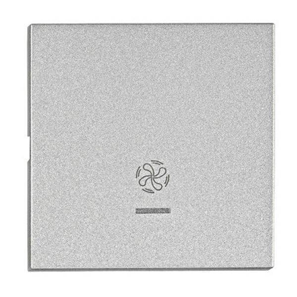 Rocker S 55, tranparent control window, symbol fan, silver image 1