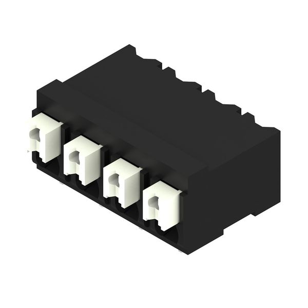 Printed circuit board terminals, 5.00 mm, Number of poles: 4, 90°, black, PUSH IN with actuator, Clamping range, max. : 1.5 mm², Tape image 4