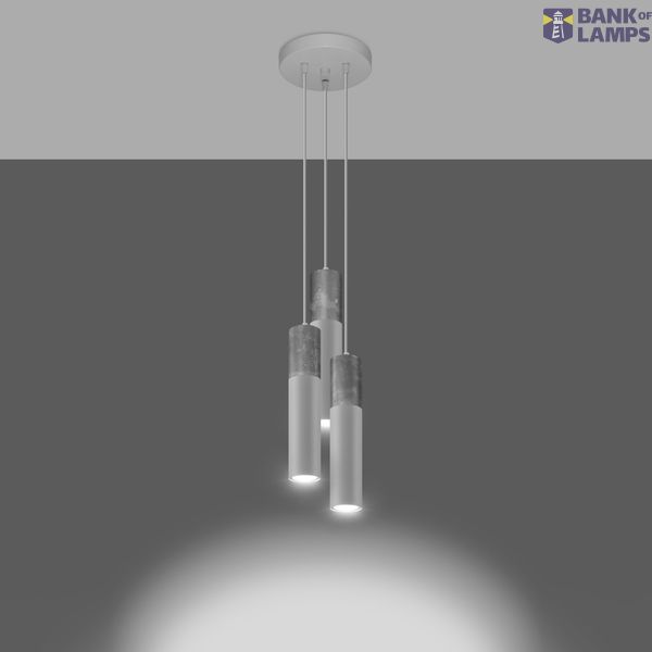 HANGING LAMP BORGIO 3P WHITE GU10 3X40W IP20 image 4