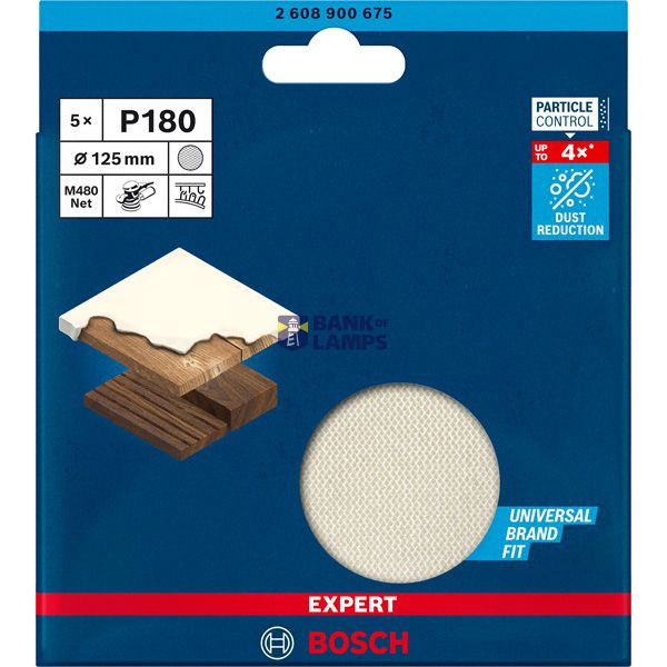 EXPERT M48 Sanding Net for Random Orbital Sanders 125 mm, G 18 5-pc image 1