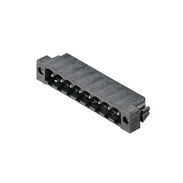 PCB plug-in connector, male header, Solder flange, THT/THR solder connection, 5.08 mm, Number of poles: 2, 270°, Solder pin length (l): 3.2 mm, tinned, black, Box image 2