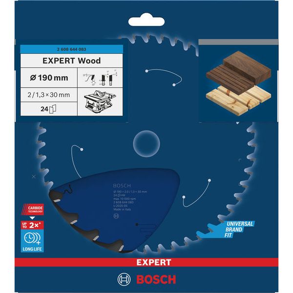Circular saw blade Expert for Wood 190 x 30 x 2,0 mm, 24 image 2