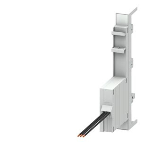 Busbar adapter standard universal with fuse module with DIN mounting rail image 1