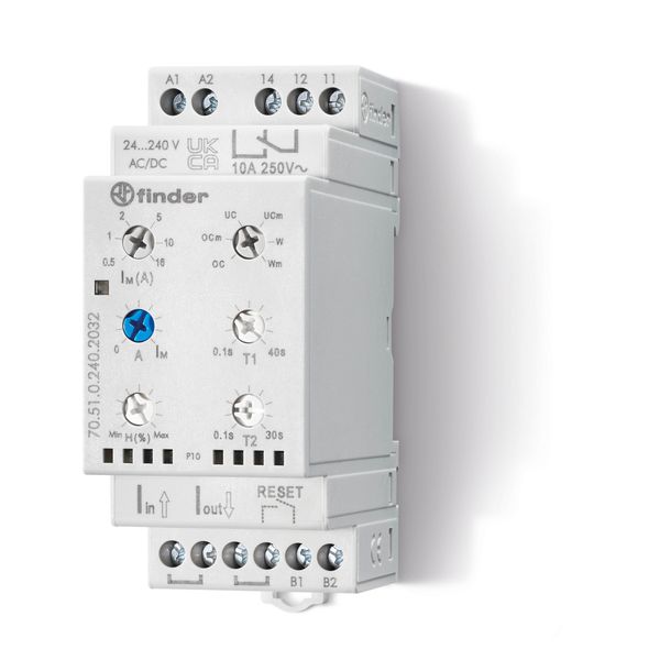 Universal current monitoring relay 1W 240VUC/adjustable/asymmetry NFC (70.51.0.240.N032) image 1