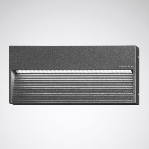 Wall and ceiling luminaire Invego Rec Lens Anthracite ET 13W 422lm 90 asymmetric medium wide (AM) IP65 IK08 3 SDCM image 1
