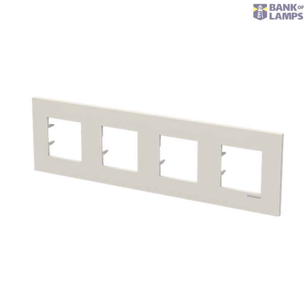 Frame 4-gang / 2+2+2+2-modules - Niessen logo - S - Dune image 2