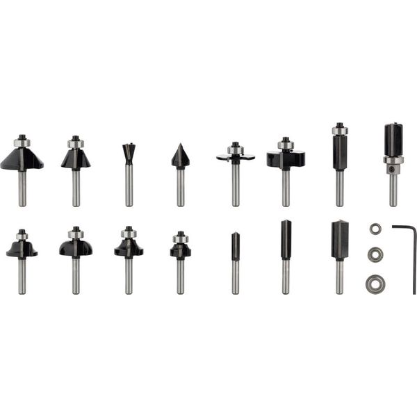 Router Bit Set 15 pcs Mixed 6 mm shank image 2