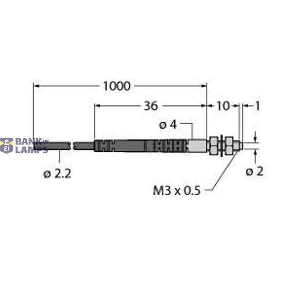 Plastic Fiber Single Conductor — Jacketed Optical Cable Made of Plastic Fiber   PIT43UM3-VL image 1