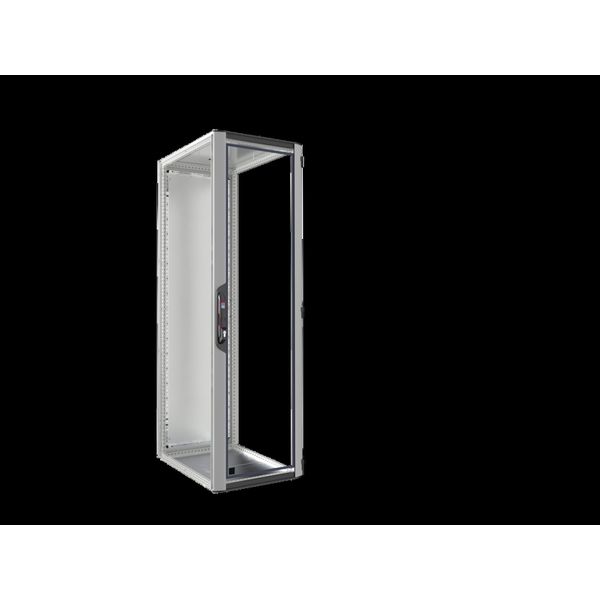 VX IT, solid, IP55, empty enclosure, RAL7035, WHD 600x2000x800mm, 42U image 1