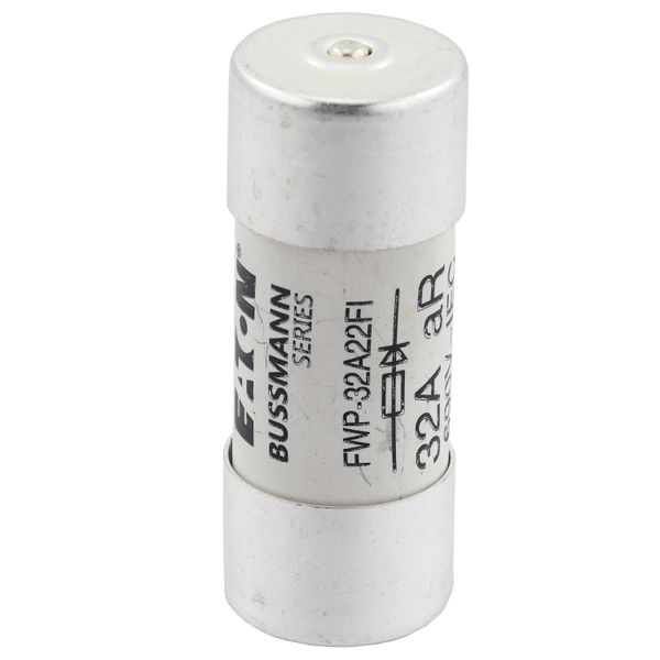 Fuse-link, high speed, 32 A, AC 700 V, 22 x 58 mm, aR, UL, with striker image 11