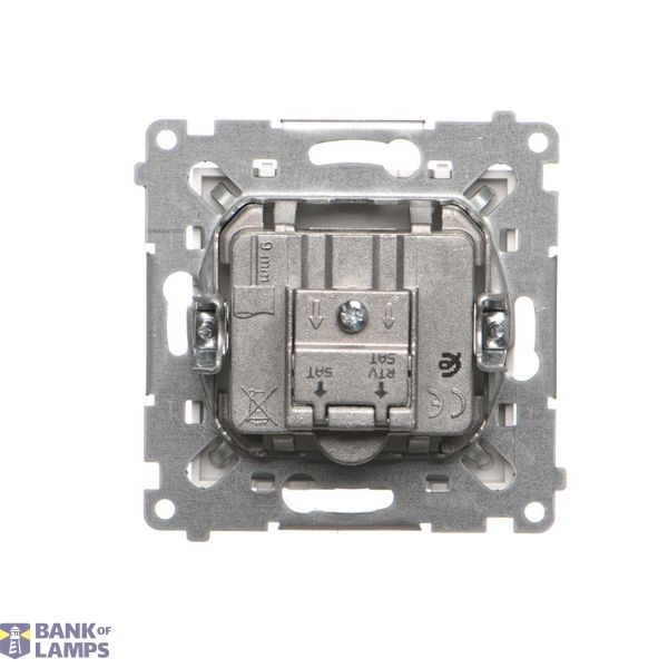 Single frame for plasterboard boxes, antibacterial white image 1