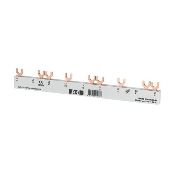 EVG-16/3X1PHAS/9MODUL/HI EV busbars 3Ph., 13HP, for auxiliary contact unit image 4