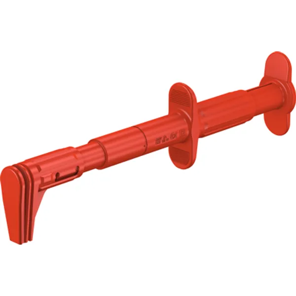 Flat measuring gripper, red, max. 25 mm, L 152 mm, CAT III, socket 4 mm, 66.9829-22 image 1
