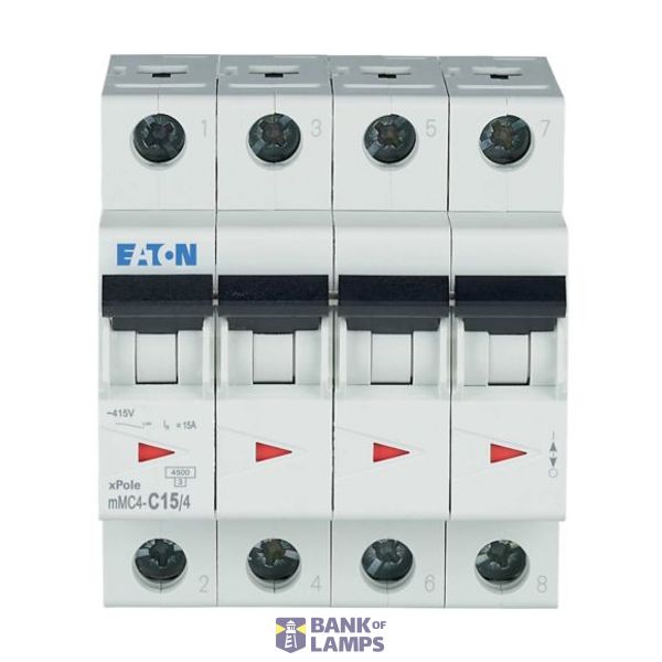 mMC4-C15/4 Eaton Moeller series xPole (Style 5) - mMC4/6/M MCB image 1