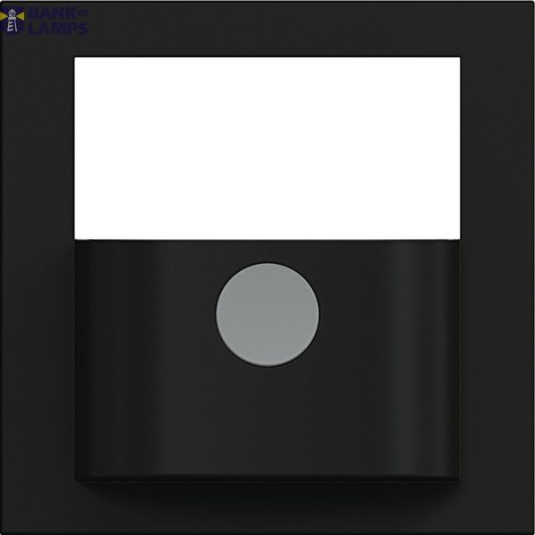 Cover with button for motion detector, A.x/C.x night black glossy image 1
