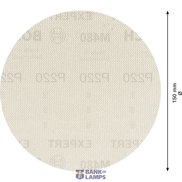 EXPERT M480 Sanding Net for Random Orbital Sanders 150 mm, G 220 50-pc image 3