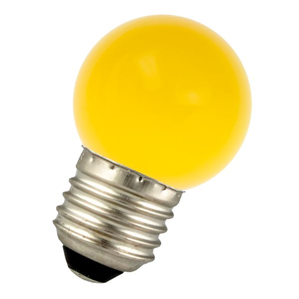 EcoPack LED Ball G45 E27 1W Yellow Bulk image 1