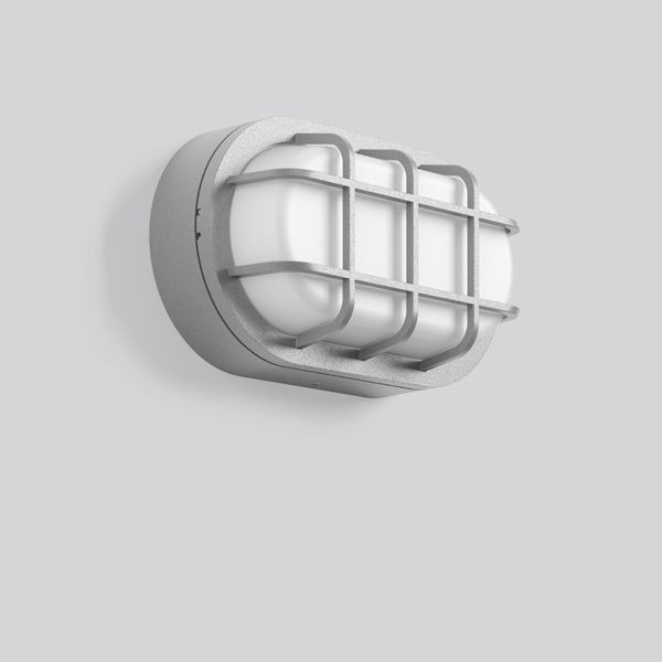 Alu-Lux oval, 8 W, 530 lm, 840, silver, Phase-cut Ceiling and wall lum image 1
