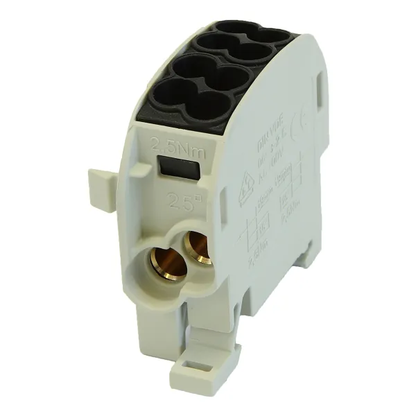SCB 25 Branch distribution block Al/Cu 80110 SIMBLOCK black image 1
