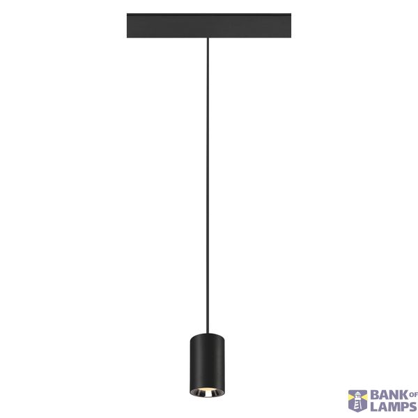 NUMINOS® XS 48V TRACK DALI, pendant light, black / chrome, 8.7W, 730lm, 3000K, CRI90, 20° image 2