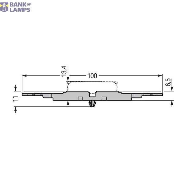 Mounting carrier with strain relief 2-way for inline splicing connecto image 2