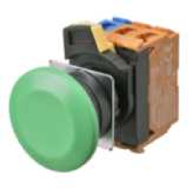 Pushbutton A22NN Ã˜22, bezel plastic, MUSHROOM, MOMENTARY, CAP COLOR Op A2210341B image 1