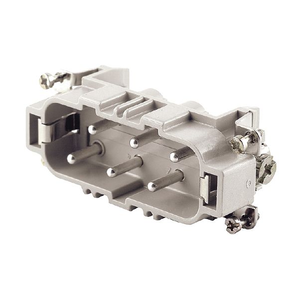 HDC insert, Male, 400 V, 35 A, Number of poles: 6, Screw connection, Size: 6 image 1