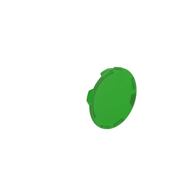 Flush lens for illuminated spring-return actuators, green image 1