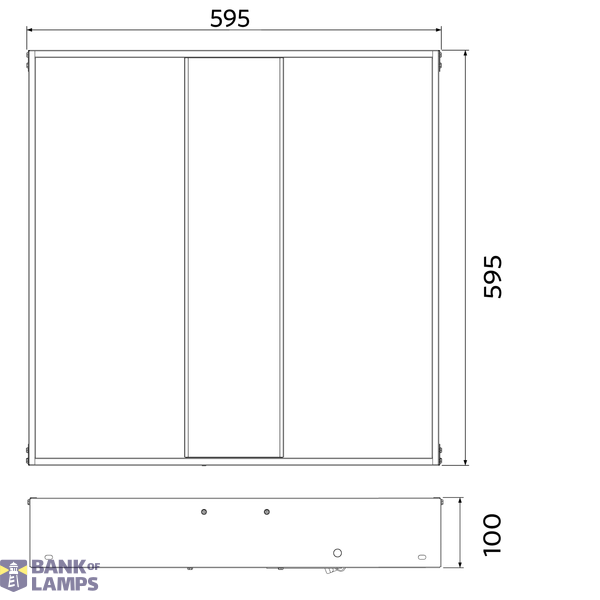 LEDPanelRc-Mo Sq595-35W-BLE2-3000-WH-U19 image 4