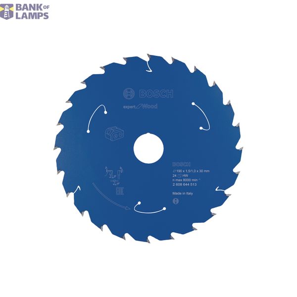 Expert for Wood Circular Saw Blade for Cordless Saws 190x1.5/1x30 T24 image 1
