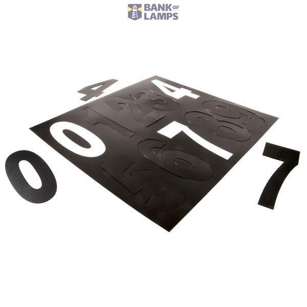 CASA numberset 0-9, black image 1