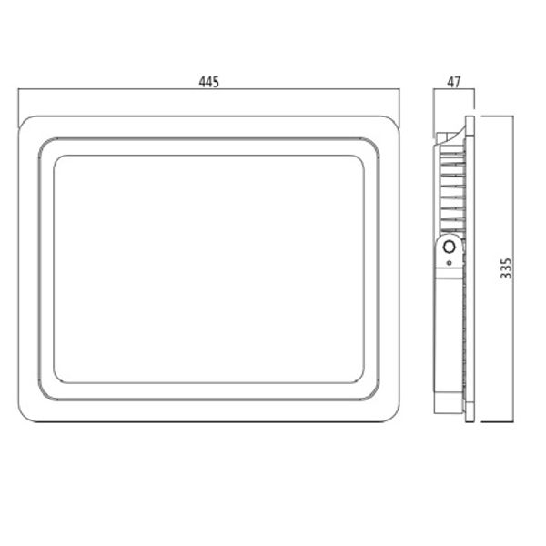 LED Floodlight Slim 150W 4000K image 2