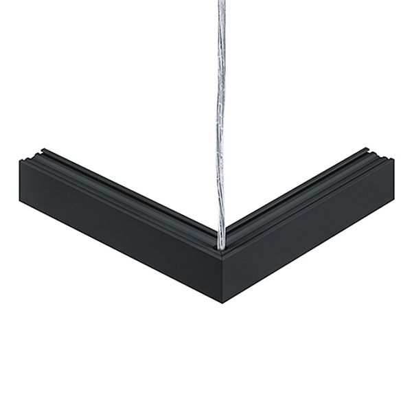 SUP2 TRACK U ELEC-FEED CON 48V 90° BK - Angle connector 90° (electric) image 1