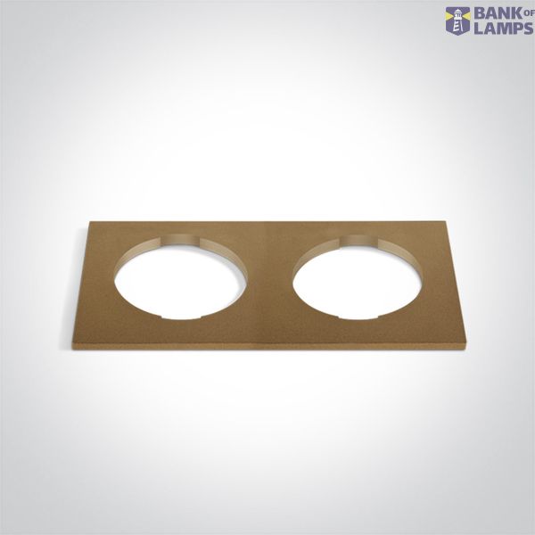 BRASS DECORATIVE BASE SQUARE DOUBLE FOR 10105H / 10112HA image 1