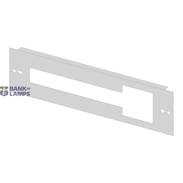 Slotted front plate 2G3 sheet steel, cutout for CEE and 16MW image 1