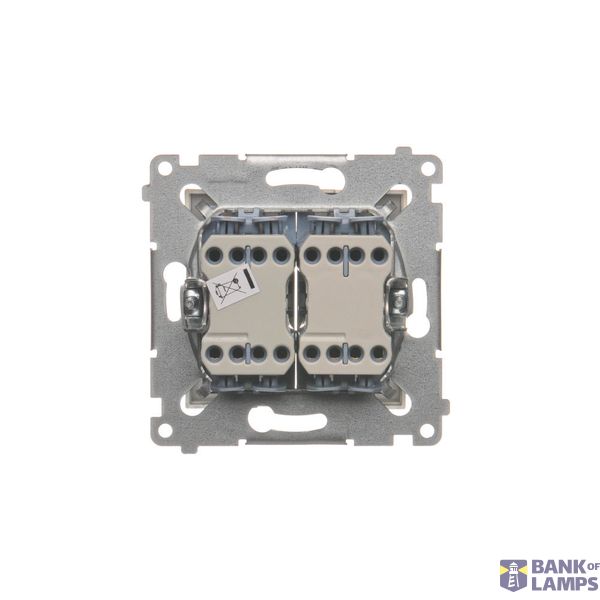 Single contact push button without pictogram IP44, IP44, 10AX, dark grey image 1