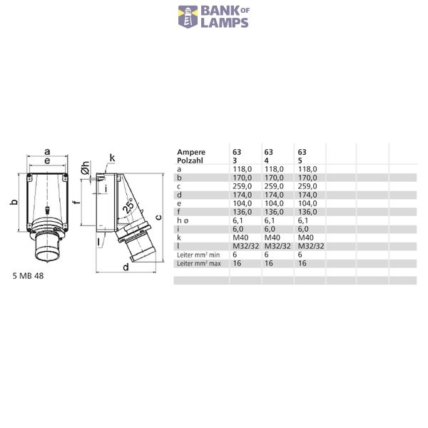 TCD 6h 63A 4P 400V IP44 170x118 Opb image 3