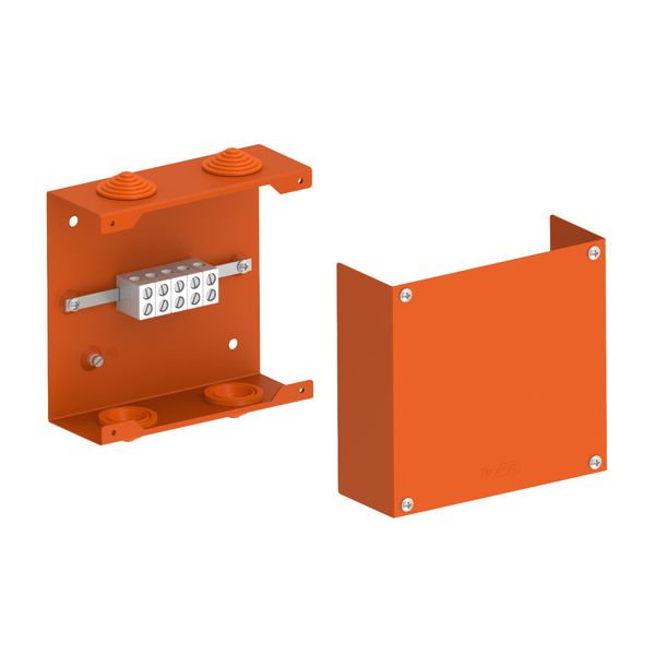FIRE RESISTANT METAL BOX 5 PCS TERMINALS 16 MM2 image 1