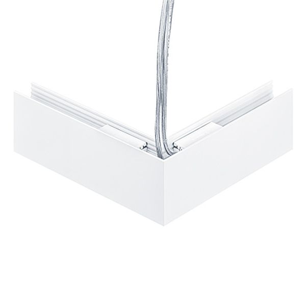 SUP2 TRACK H ELEC-FEED CON 48V 90° WH - Angle connector 90° (electrical) image 1