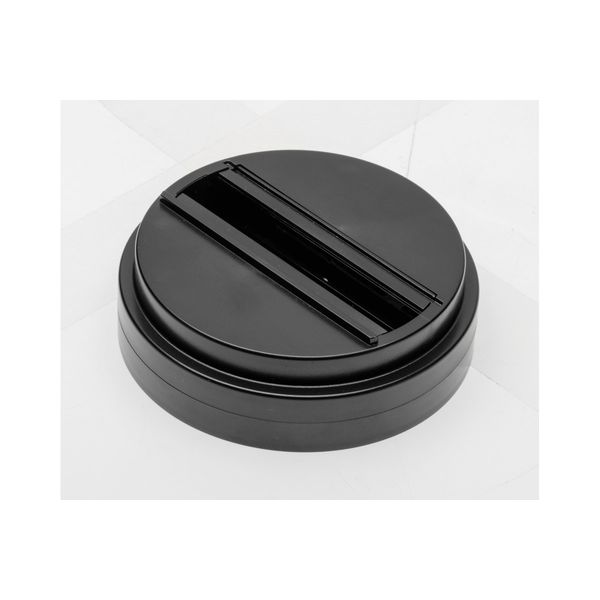 Base for surface mounting for 3-phase adapter, black image 1