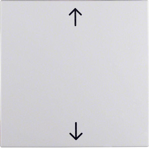 Rocker imprinted arrows symbol, S.1/B.3/B.7, p. white, matt, plastic image 1