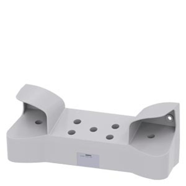 Two-hand operation console for command devices, 22 mm, round, enclosure material metal, enclosure top part gray image 1