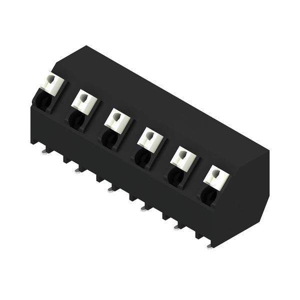 Printed circuit board terminals, 7.50 mm, Number of poles: 6, 135°, black, PUSH IN with actuator, Clamping range, max. : 1.5 mm², Tape image 3