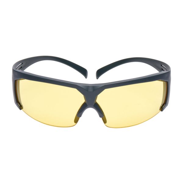 3M™ SecureFit™ Safety Glasses, Grey frame, Scotchgard™ Anti-Fog, Amber image 8
