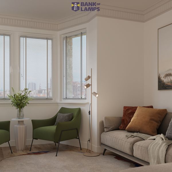 Floor lamp KARBON 3 taupe image 8