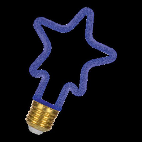 Neon LED Star E27 4W Blue image 2