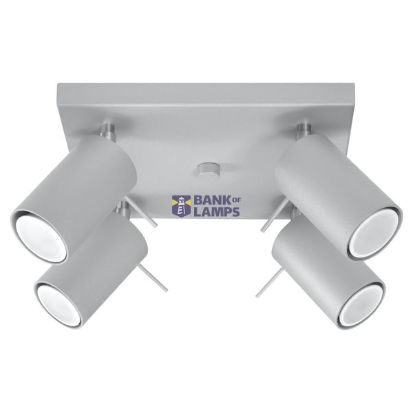 CEILING LAMP RING 4 GREY GU10 4X40W IP20 image 7