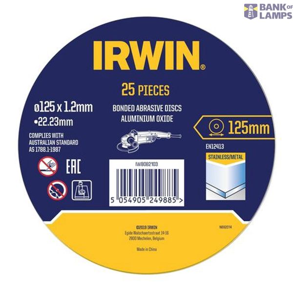 Metal cut disc125x1.2 x22.2mm tin 25PCS image 1