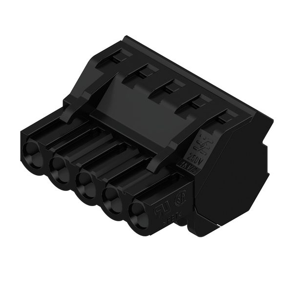 PCB plug-in connector, female plug, 5.08 mm, Number of poles: 5, 225°, Clamping yoke connection, Clamping range, max. : 4 mm², Box image 4